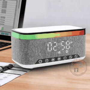Estilodomus - Reloj Despertador Digital Carga Inalámbrica Okop 559 - Blanco