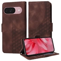 Carcasa Foxdock Google Pixel 9A De Cuero Pu, Diseño Acolchado Clásico, Protección Contra Caídas Y Rayones