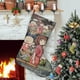 thumbnail image 1 of Studio Ghibli Tema: Calcetines de Navidad, fino lino blanco para colgar en escaleras y chimenea, decoración navideña para el hogar, regalo de Navidad.54cm×38cm, 1 of 5