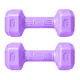 thumbnail image 1 of Par Mancuernas Hexagonales PVC 4 Kg c/u Pesas Fitness 8 Kg Total, 1 of 3