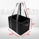 thumbnail image 2 of Bolsas de supermercado reutilizables, ¡ESO! Bolsa de compras negra, paquete de 4, 2 of 7