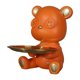 thumbnail image 1 of Bandeja De Almacenamiento De Osos, Estatua De Escritorio, Contenedor De Artículos Diversos, Escultura De Moda, Naranja, 1 of 5