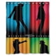 thumbnail image 1 of Cortina de ducha de Michael Jackson, juego de cortinas de baño con ganchos, tamaño 60 x 72 pulgadas, 1 of 3
