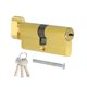 thumbnail image 1 of Cilindro de Cerradura de Latón Macizo, Cilindro de Cerradura de Puerta Cilindro de Cerradura de Puerta de Tormenta con Llaves para Puerta de Madera y Aluminio Antirrobo 70mm(30/10/30), 1 of 7
