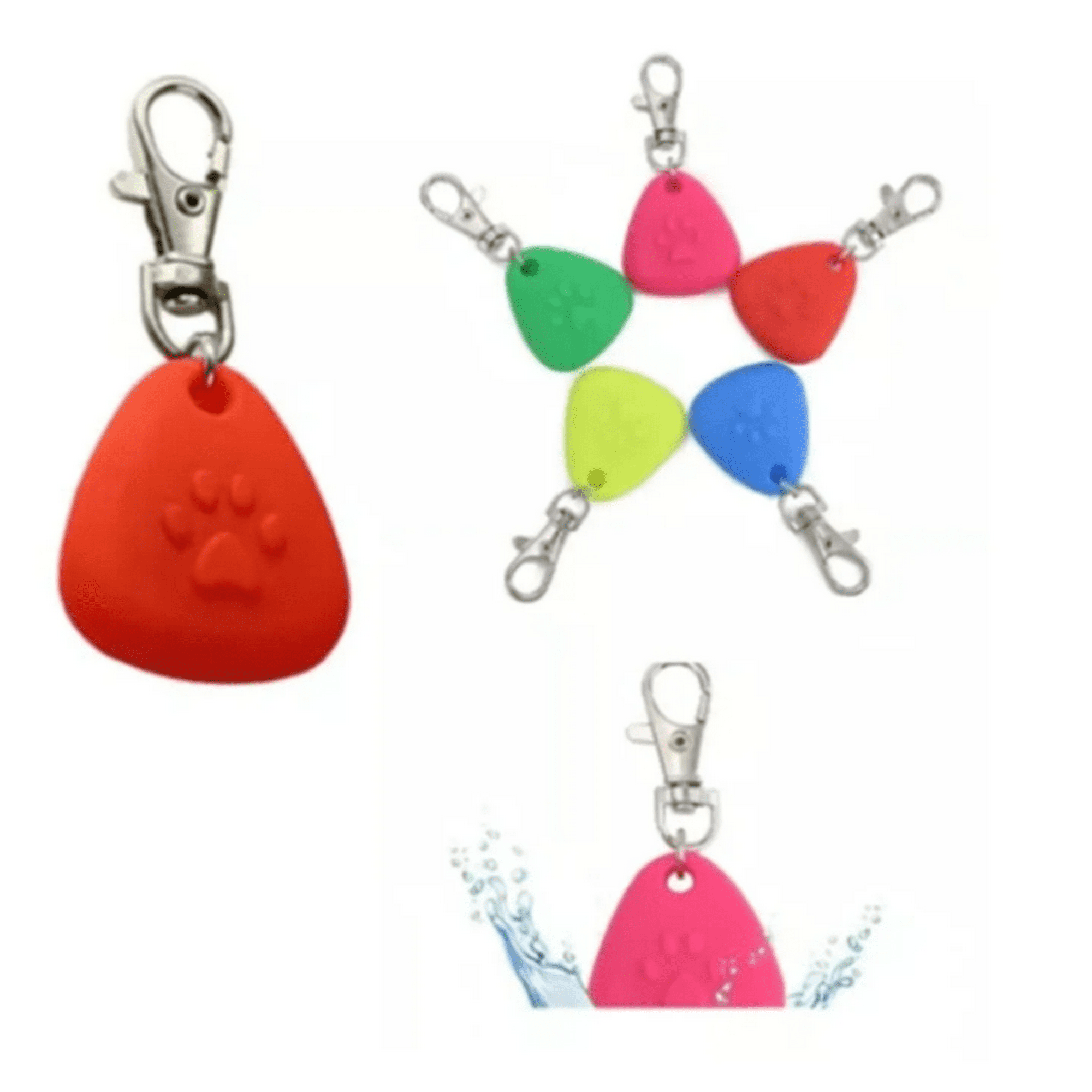 Genérico - Collar Para Mascotas Luz Led Patitas Perros Y Gatos Colores