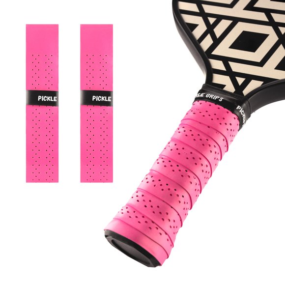 Pickleball Paddle Grips YALLA (paquete de 2), color rosa