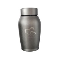 Magideal - Urnas Para Mascotas Urna De Cremación Para Mascotas De Acero Inoxidable, Botella Funeraria Portátil De Condolencia, Urna De Cremación Para Mascotas, U Gris