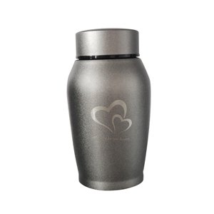 Magideal - Urnas Para Mascotas Urna De Cremación Para Mascotas De Acero Inoxidable, Botella Funeraria Portátil De Condolencia, Urna De Cremación Para Mascotas, U Gris