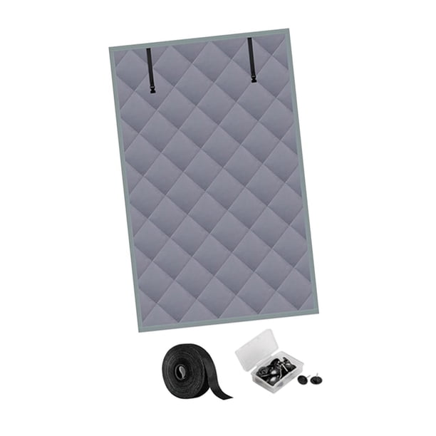 Cubierta térmica para ventana, cubierta para ventana de algodón grueso, resistente para impermeabilización, aislamiento de ventanas, cubierta aislante 39x63 pulgadas