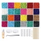 thumbnail image 5 of Cuentas De Semillas De Vidrio Surtidas 24 Colores Para Manualidades De Joyería 3000 Piezas 4 Mm, 5 of 5