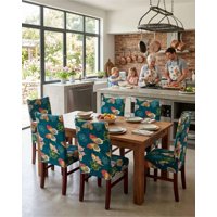 Mylhogar - Juegos De 6 Fundas Para Sillas Con Diseño Elastico