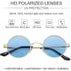 thumbnail image 5 of Gafas de sol redondas retro, coloridas y modernas, con montura redonda y lentes de colores, gafas Prince, gafas para hombre y mujer., 5 of 5