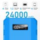 thumbnail image 2 of Power Bank SinkEU de 24000 mAh con toma de corriente alterna de 110 V y 65 W para iPhone 15, 2 of 9