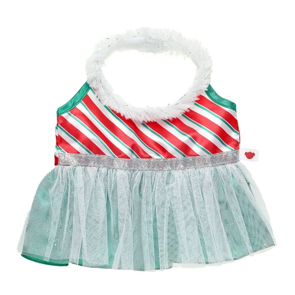 Vestido navideño Build a Bear con piel Merry Mission