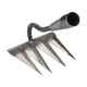 thumbnail image 5 of Rastrillo de deshierbe endurecido, cabeza de herramienta manual, hoz de acero al manganeso, cultivo de hoz, azada de jardinería duradera para afl , 4 dientes, 5 of 5