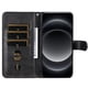 thumbnail image 3 of Funda con Cremallera para iPhone 16e, Carcasa Cartera de Cuero PU con Soporte y Tarjetero, 3 of 5