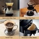 thumbnail image 4 of Filtros de café cónicos V60, juego de 100, filtros de papel desechables, filtros de papel naturales para cafeteras de goteo y cafeteras (marrón natural), 4 of 5