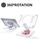 thumbnail image 2 of Soporte para tablet DOLOVIN giratorio 360°, plegable y transparente, para 4-13", 2 of 7