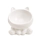 thumbnail image 3 of Cuenco De Cerámica Para Gatos, Plato Para Comida Y Agua Para Gatos, Cuenco Elevado Para Comida Seca Y Húmeda, Color Blanco, 3 of 5