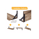 thumbnail image 3 of Repisas Flotantes de Madera Multipropósito Kit 4 Café, 3 of 3
