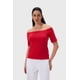 thumbnail image 1 of Polera Mujer Con Bardot Rojo, 1 of 4