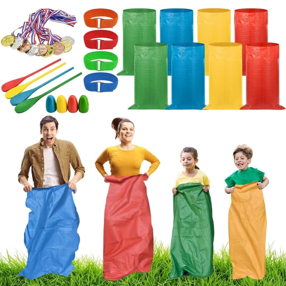 Set de juegos al aire libre, bolsas de carreras, 25 unidades, para niños y adultos