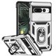 thumbnail image 1 of Funda Resistente Anillo Soporte Google Pixel 7 Pro Privacidad Cámara Montaje Magnético Plata, 1 of 5