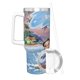 thumbnail image 3 of Lilo y Stitch Vaso aislado de acero inoxidable con asa, diseño temático, regalo para familia, amigos y fans; incluye pajita y encaja en el portavasos estándar, 40 oz, 3 of 6