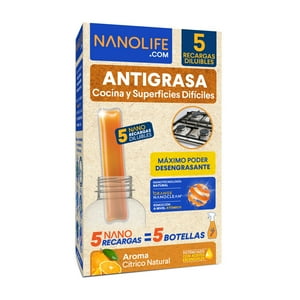 Nanolife - Antigrasa Liquido Recarga Citrico (5X)