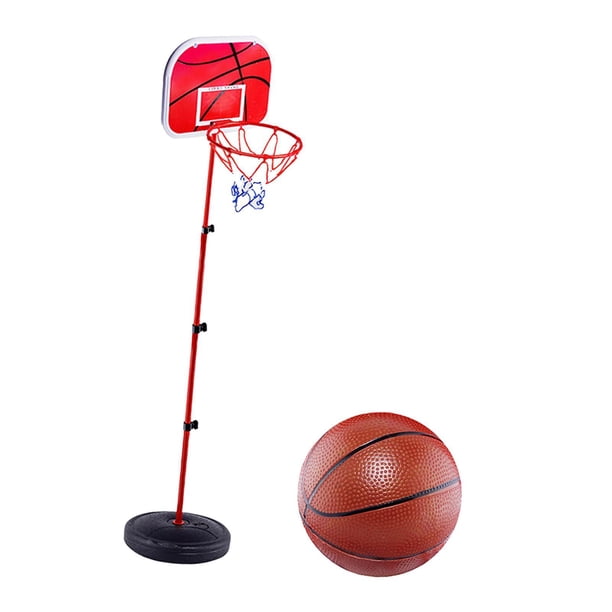 Sistema de Soporte de Canasta de Baloncesto Todo Clima Portátil con 10 Alturas 1,55m a 3,1m Rojo y Negro