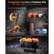thumbnail image 2 of Kit Pulidor de Autos Inalámbrico CORANEX de 8 Velocidades | Larga Duración | Kit Completo de 28 Piezas | Estuche Rígido | Para Encerado, Pulido y Eliminación de Rayones | Ideal para Autos, RV y Botes, 2 of 5