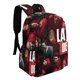 thumbnail image 2 of La Casa de Papel-theme Backpack, Campus style schoolbag Bookbag with Adjustable Shoulder Straps And Large Zip Compartment, Unisex Travel Bags.42x30x15cm, 2 of 6