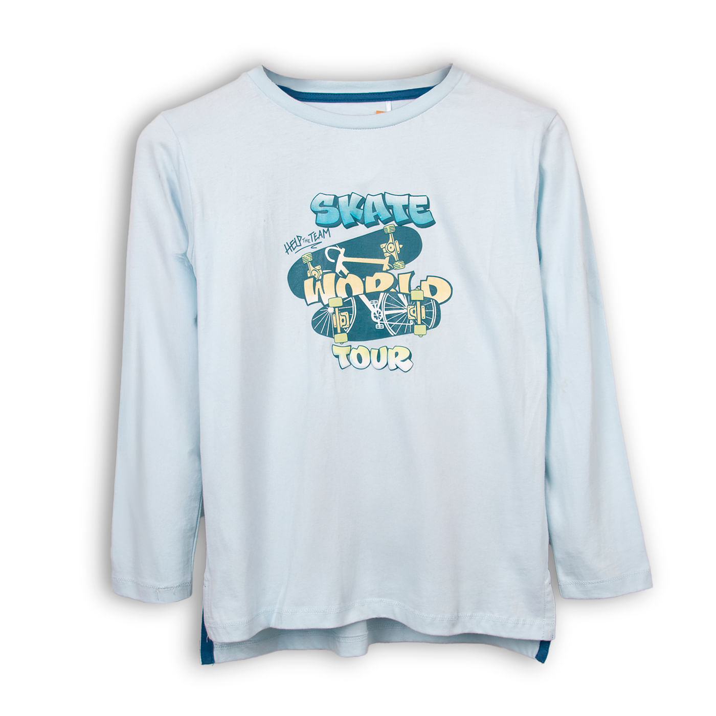 Polera Niño Celeste Pillin