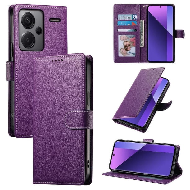 Funda para FOXDOCK Xiaomi Redmi Note 13 Pro Plus 5G– Cuero Premium, 3 ranuras para tarjetas, Protección contra impactos