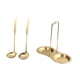 thumbnail image 3 of Soporte Para Cucharones De Sopa Y 2 Cucharas Soporte Doble Para Cucharones De Oro, 3 of 5