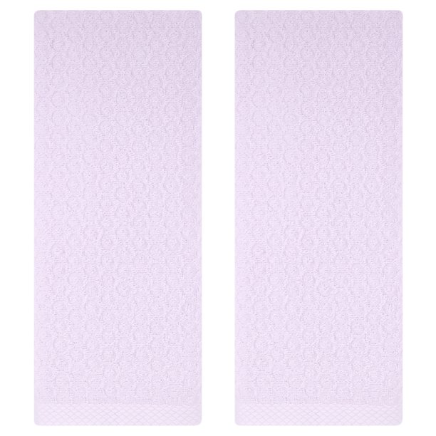 REGALWOVEN Toallas de Mano Finas Sólidas para Baño, Juego de Toallas de Mano de Algodón de 13" x 29", Toallas Decorativas Suaves y Absorbentes para Cocina, Spa, Gimnasio Púrpura 2 Piezas