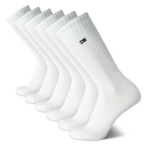 Calcetines Tommy Hilfiger Sport Cushion Crew Para Hombre De 7 A 12 Años, Color Blanco