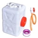 thumbnail image 5 of Contenedor de agua para acampar Almacenamiento de agua de emergencia portátil con anillo de tracción Grado alimenticio engrosado para barbacoa Jardín blanco 30 gatos, 5 of 5