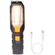 thumbnail image 1 of Luz de trabajo LED recargable por USB, lámpara de taller portátil, lámpara de inspección COB giratoria, linterna magnética con imán y gancho y 4 modos para mecánico, garaje, automóvil., 1 of 5