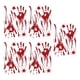 thumbnail image 4 of 5 Uds Decoraciones De Halloween Pegatinas Con Estampado De Sangre Para Decoración De Espejo Baño Huella De Mano, 4 of 5