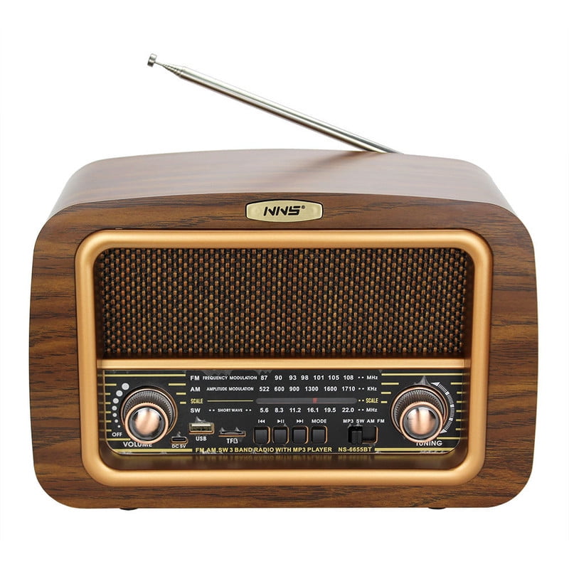 Genérico - Parlante Radio Retro Vintage Inalambrico Bluetooth Lau