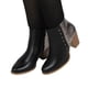 thumbnail image 3 of Botin Mujer Negro Texturizado 12 Yassne Negro, 3 of 5