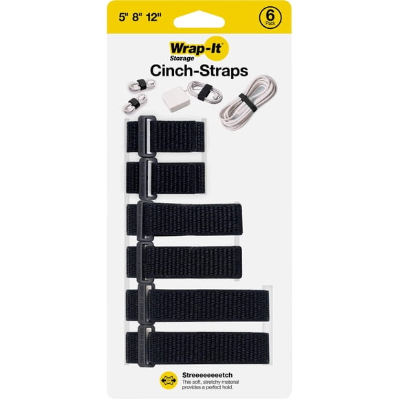 Organizador de Cables Wrap It 6 Pack 5, 8 y 12 pulg