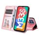 thumbnail image 4 of Funda tipo cartera FOXDOCK para Samsung Galaxy M33 5G , diseño girasol en relieve, cuero PU, cierre magnético, soporte y tarjetero, 4 of 5