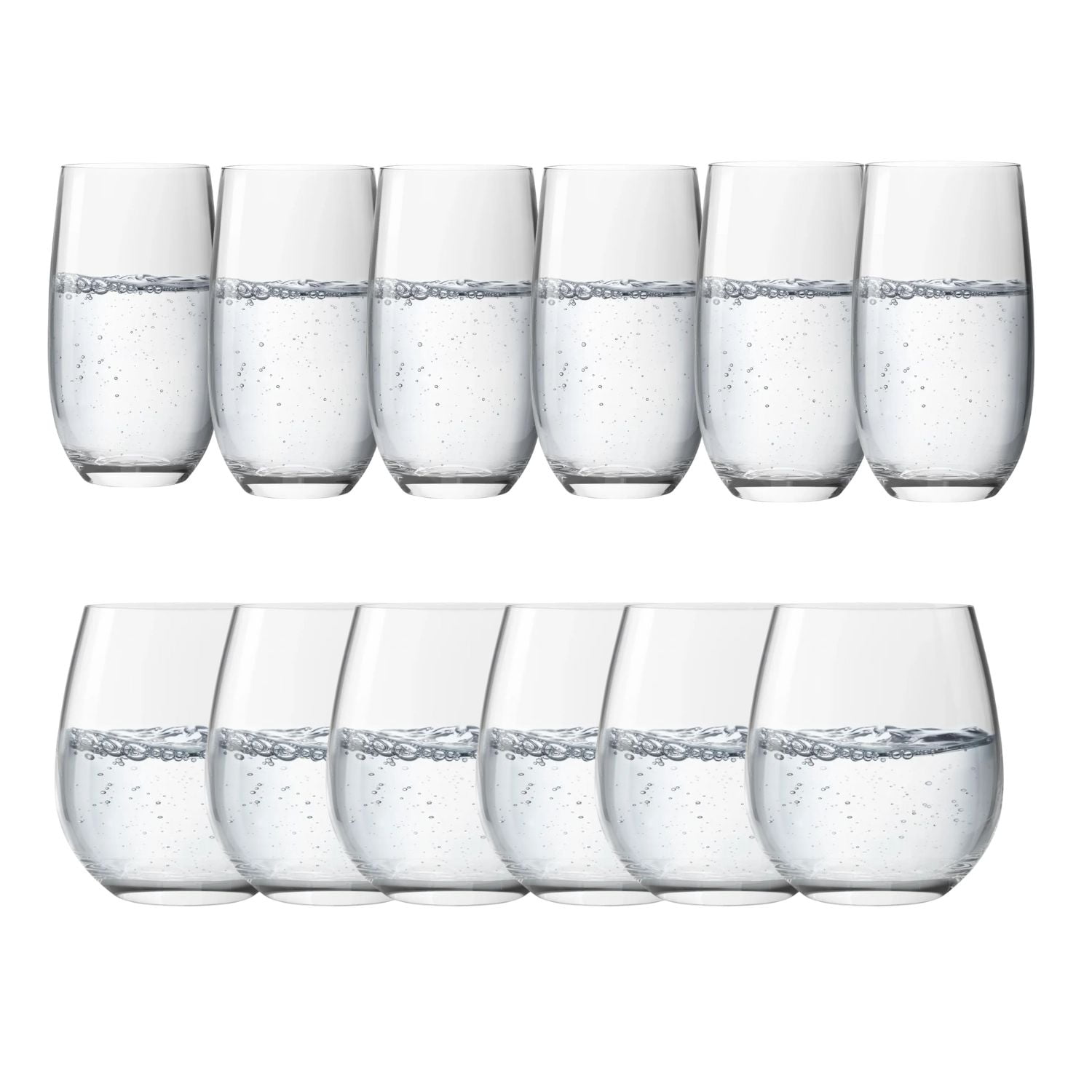 Hausmann - Set 6 Vasos Bajos 510ml + 6 Vasos Altos 500ml Montepulciano