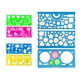 thumbnail image 2 of Juego De Plantillas De Dibujo De 7 Piezas Transparentes En Forma Múltiple Para Medir En La Oficina Niños Niñas, 2 of 5