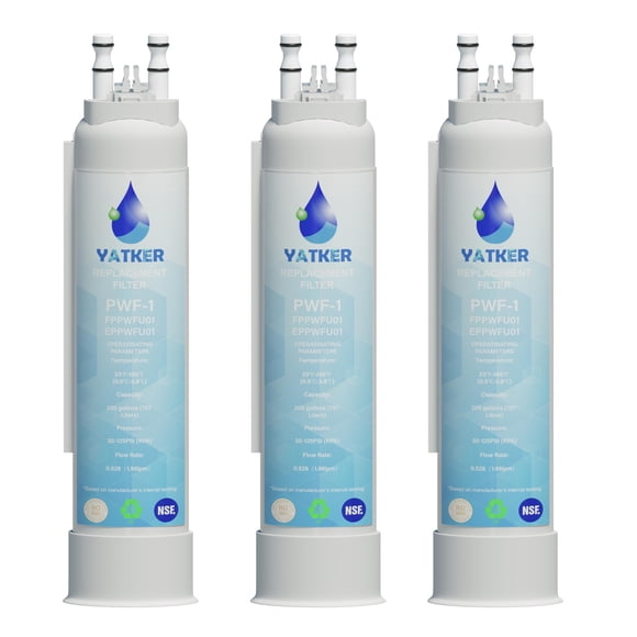 Paquete de 3 filtros de agua de repuesto para PureAdvantage PWF-1