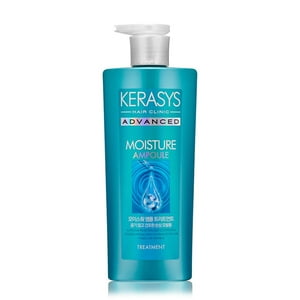 Kerasys - Acondicionador Coreano Hidratante Para Cabellos Dañados, Advanced Ampoule Conditioner 600Ml - Moisture