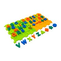 Genérico - Tapetes Mat Sensoriales Cuadrados Letras Niños Set De 2 Piezas 25*25*1Cm - A6 - Sr2505