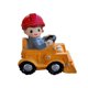 thumbnail image 3 of Resina Vehículo Juguete Decoraciones Construcción Tema Decoraciones Creativo Mini Bulldozer, 3 of 5